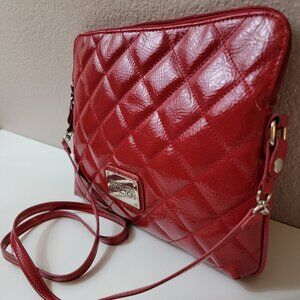 Kenneth Cole Reaction Red Quilted Crossbody Bag